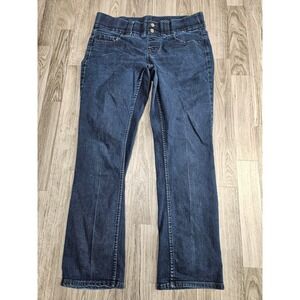 Riders by Lee Indigo Pull On Jeans Women 8P Dark Blue Straight Leg